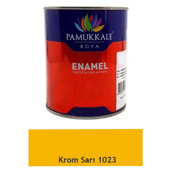 Pamukkale Enamel Parlak Sentetik Yağlı Boya Ahşap & Metal 2.5 Kg Krom Sarı