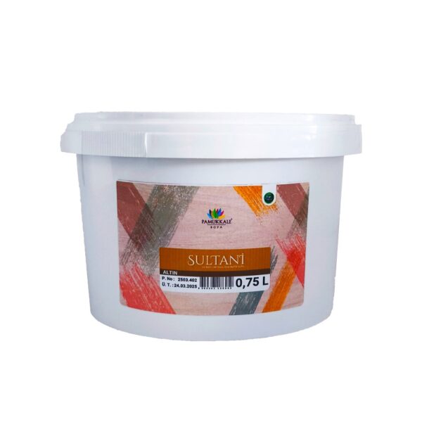 Pamukkale Sultani Su Bazlı Saf Akrilik Altın Varak 0,75 Lt