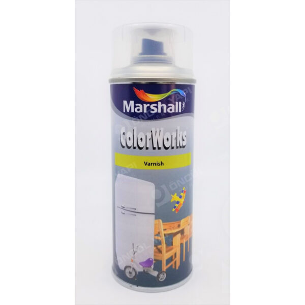 Marshall Colorworks Sentetik Parlak Sprey Vernik 400ml Şeffaf