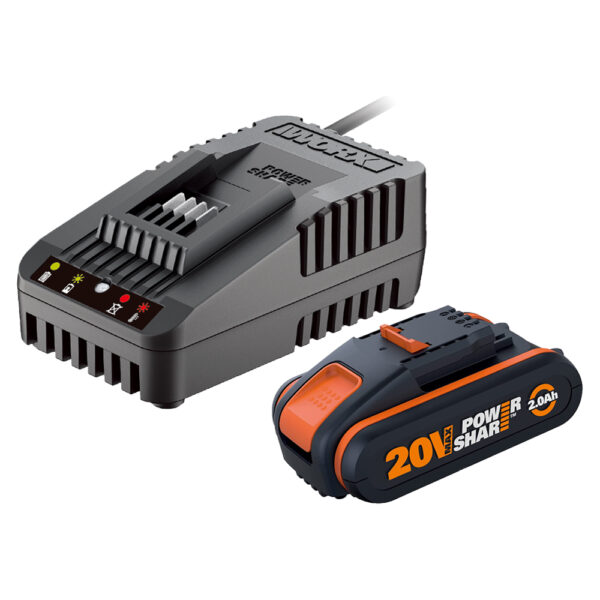 WORX WA3601 20Volt 2.0Ah. PowerShare Li-ion Akü + Akü Şarj Cihazı