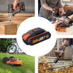 WORX WA3601 20Volt 2.0Ah. PowerShare Li-ion Akü + Akü Şarj Cihazı - Görsel 3