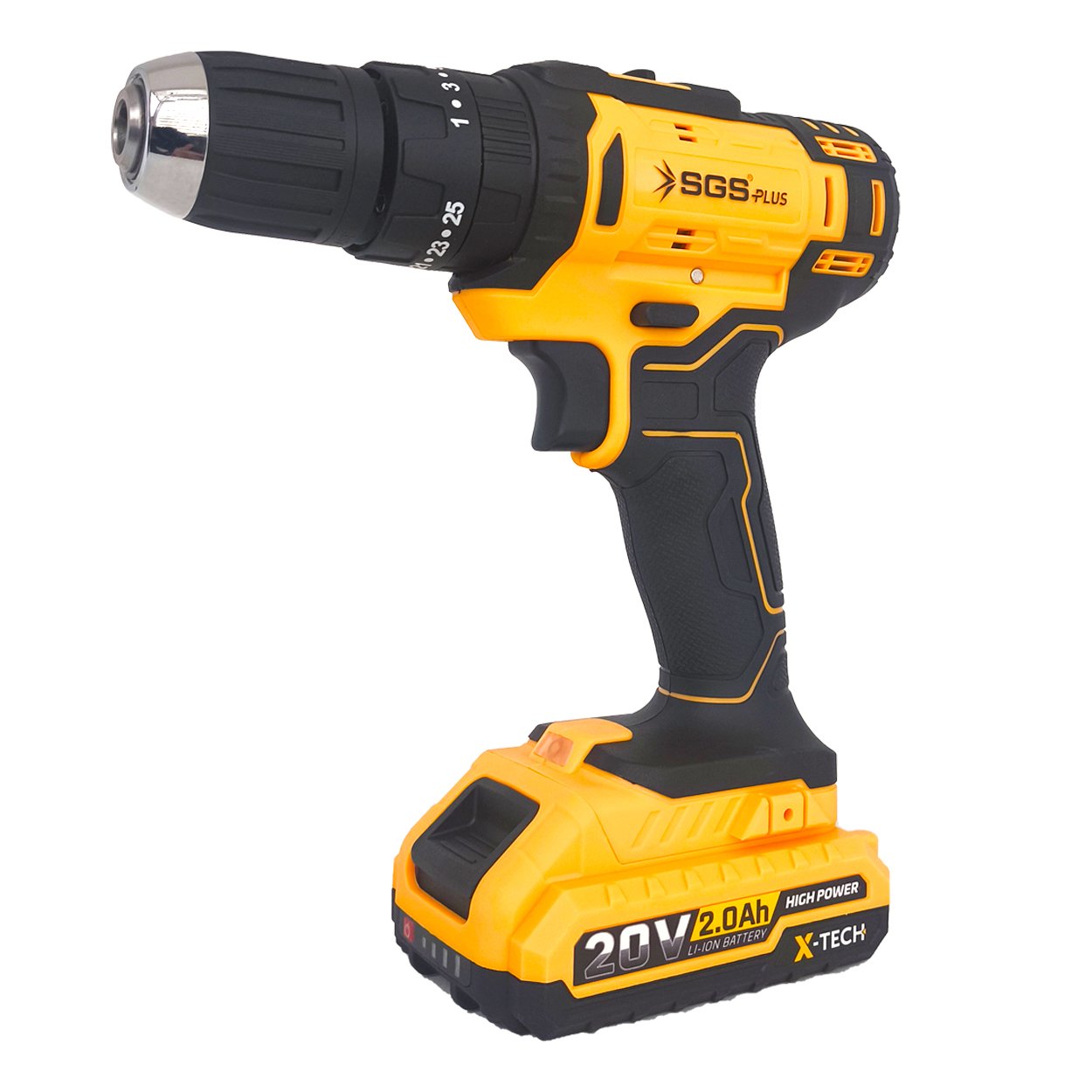 5247-Jpg.jpg Sgs 5247 Akülü Darbeli Matkap 20V / 2.0 Amper Tek Akülü - Görsel 1