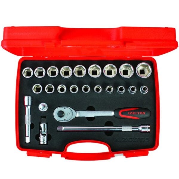 İzeltaş 1/2 Altı Köşe Lokma Anahtar Takımı 24 Parça