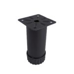 Metali Metal Dolap Mobilya Baza Ayak Siyah 10Cm