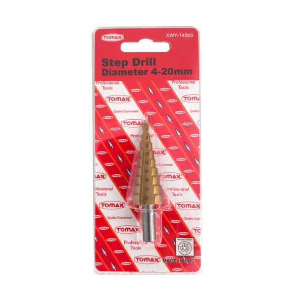 Tomax 4-20mm Kademeli Kozalak Metal Delici Matkap Ucu