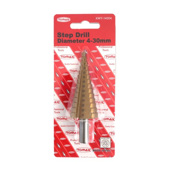 Tomax 4-30mm Kademeli Kozalak  Metal Delici Matkap Ucu