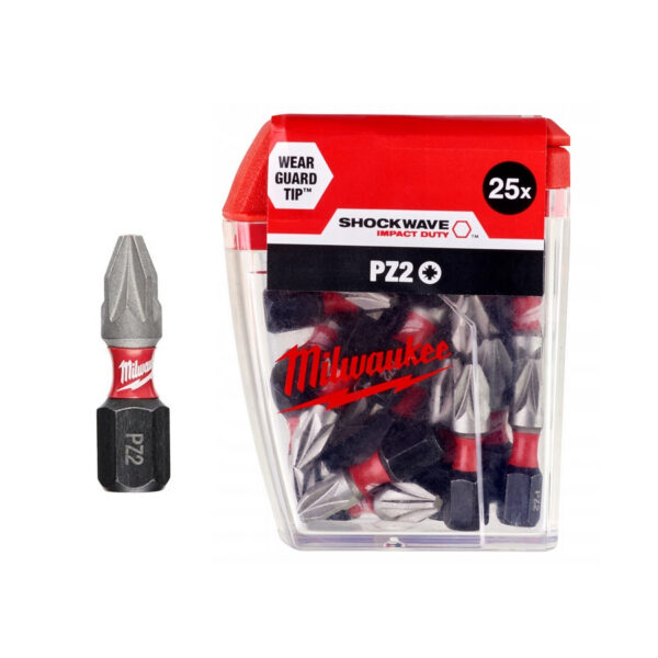 Milwaukee Bits Uç Pz2 25Mm  Shockwawe 25Li Paket