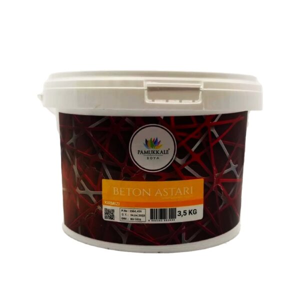 Pamukkale Brüt Beton Astarı 3,5 Kg Oksit Kırmızı