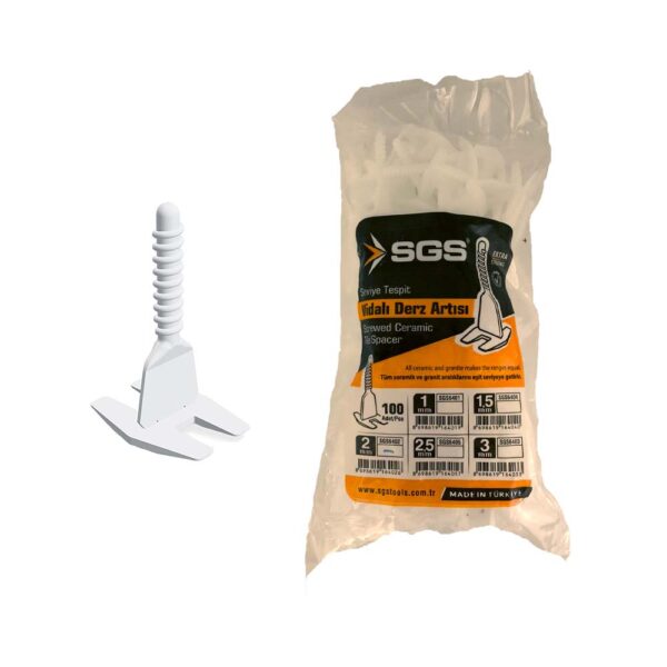 Sgs Seviye Derz Artısı Vidalı 1mm 100'lü Paket