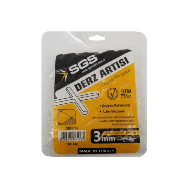 Sgs 6153 Derz Artısı Tutamaklı 3mm - 500Lü Paket