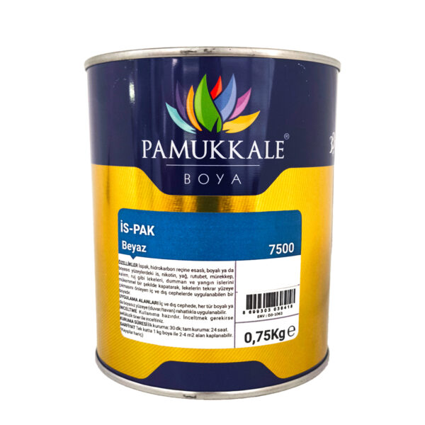 Pamukkale İs-pak Kapatan İs - Rutubet Boyası 0.75Kg Kırık Beyaz