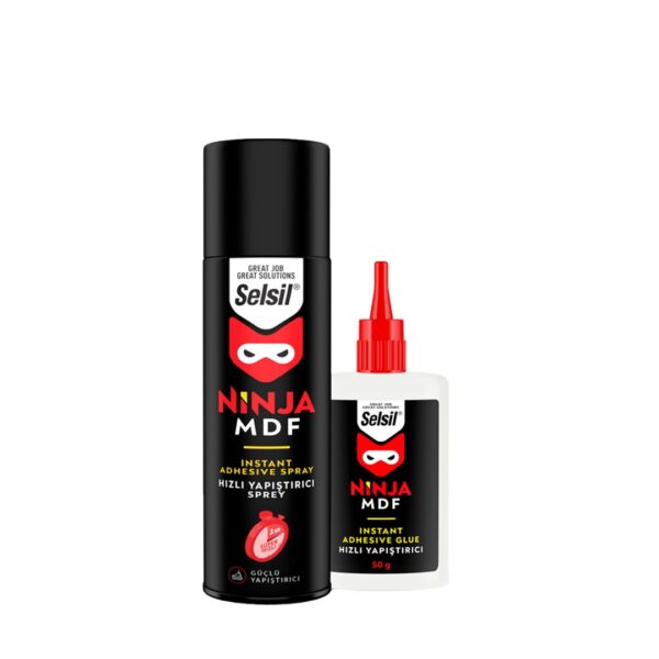 Selsil Ninja Mdf Hızlı Yapıştırıcı Kit 200ml + 50 Gr.