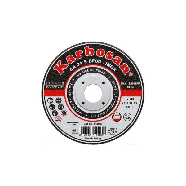 Karbosan Thinline İnox Metal Kesici 115x1mm 25'li Paket