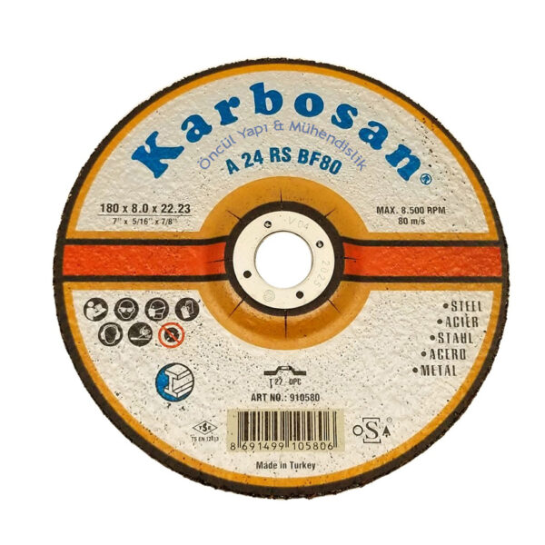 Karbosan Metal Silme Taşlama Taşı Flex 180x8