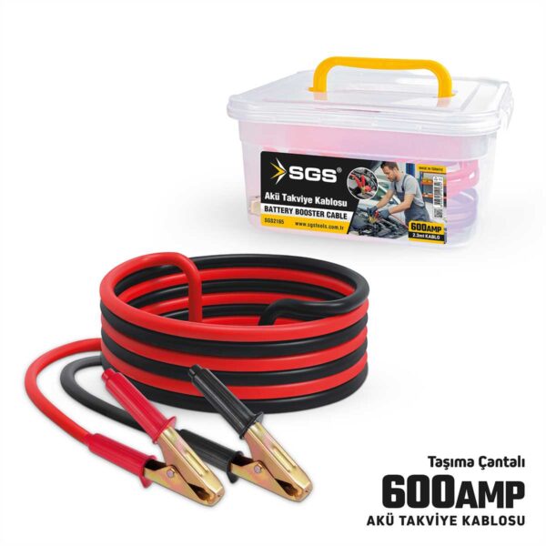 Sgs 2165 Akü Takviye Kablosu 600A 2,3Mt