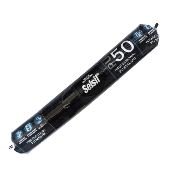 Selsil PU50 Oto & İnşaat Poliüretan Mastik Sosis 600ml BEYAZ