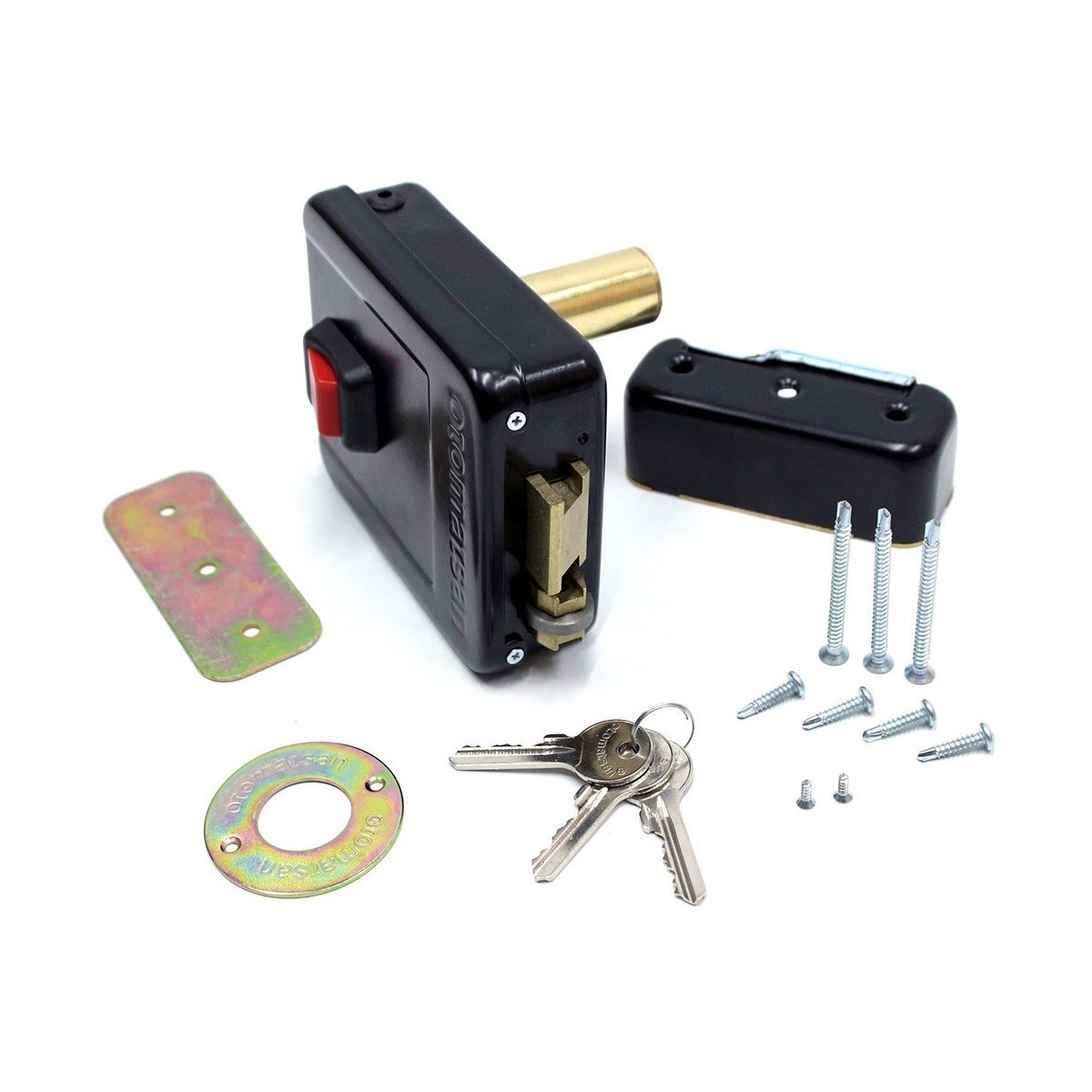 Otomatsan-Uzun-Tip-Elektrikli-Trajli-Kil-93D5-Jpg.jpg Otomatsan Elektrikli Trajlı Kilit Otomat 52Mm Siyah (Kısa Barel) - Görsel 1