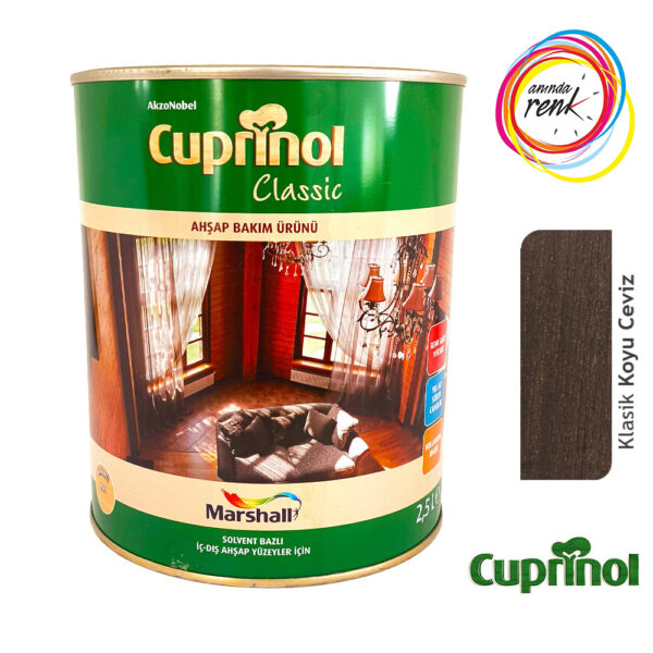 Cuprinol Classic VERNİKSİZ Ahşap Koruyucu 2.5 Lt Klasik Koyu Ceviz
