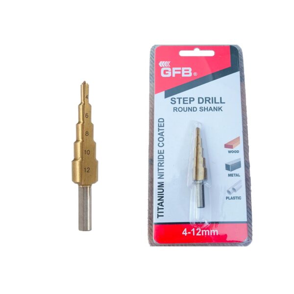 Gfb Kademeli Delme Ucu Hss 4-12mm