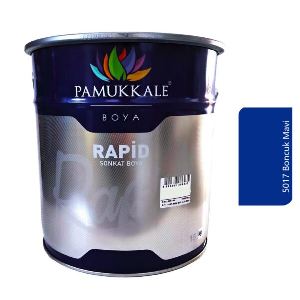 Pamukkale Rapid Hızlı Kuruyan Metal Yüzey Boya 15 Kg 5017 Boncuk Mavi
