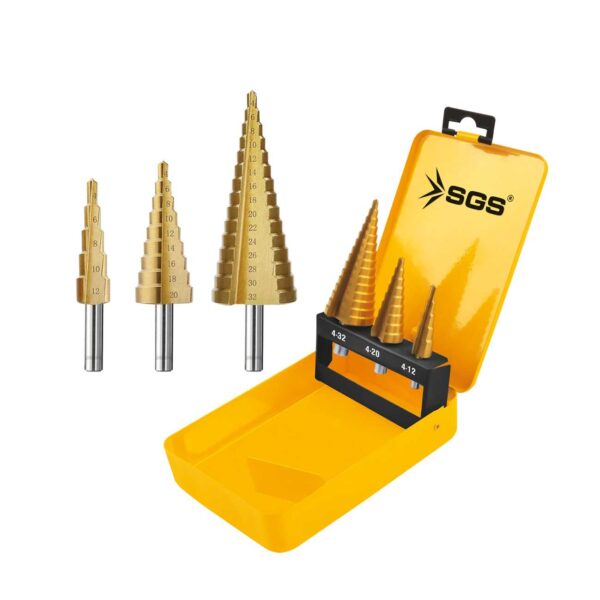 Sgs 2840 Hss Kozalak Kademeli Delme Uç Seti 3 Parça