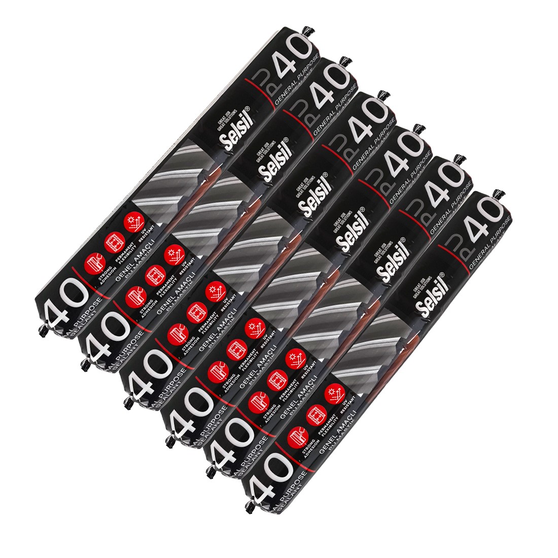 Img-20241125-133025-Jpg.jpg Selsil Pu40 Poliüretan Sosis Mastik 600Ml Antrasit Gri (20 Adet / 1 Koli) - Görsel 1