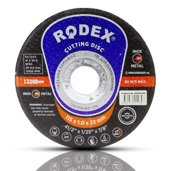 Rodex İnox Metal Kesici Taş Disk 115mm x 1mm