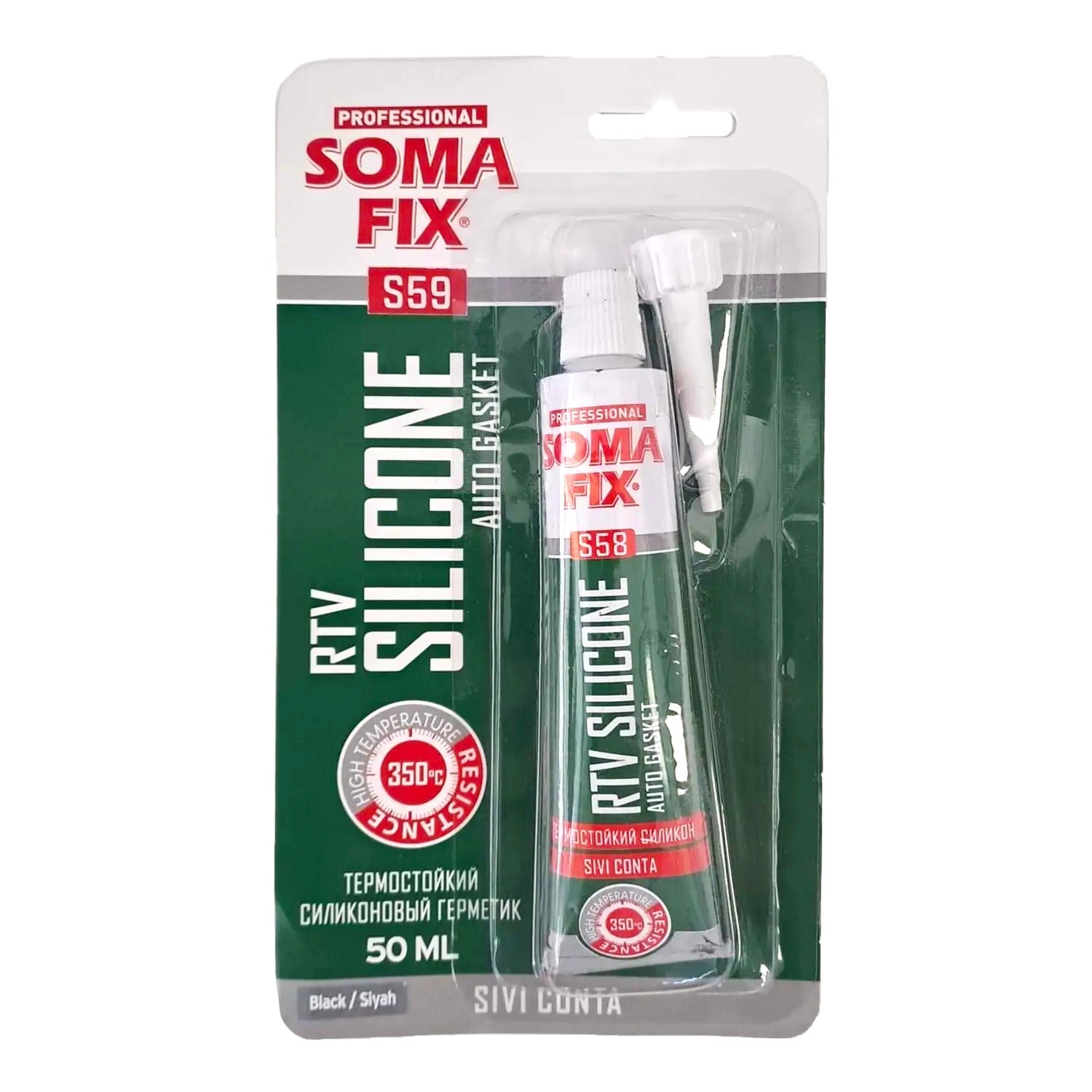 S59-Jpg.jpg Somafix S59 Rtv Sıvı Conta 50Ml Siyah - Görsel 1