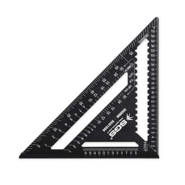 Sgs 1696 Alüminyum Üçgen Gönye 300mm