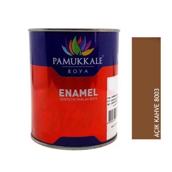 Pamukkale Enamel Parlak Sentetik Yağlı Boya Ahşap & Metal 2.5 Kg Açık Kahve