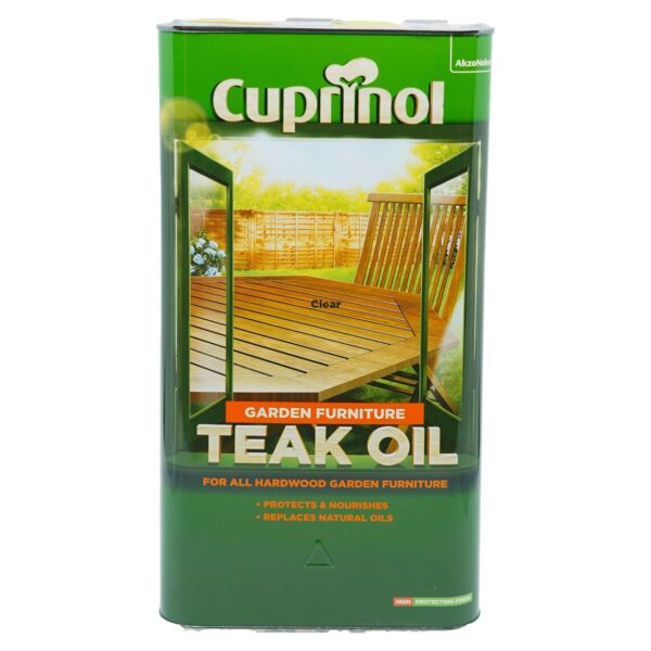 Cuprinol CX Doğal Su Bazlı Tik Yağı 5 Lt - Made In ENGLAND