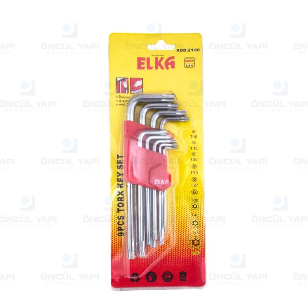 Elka Torx Uzun Allen Anahtar Seti 9 Parça