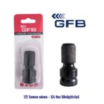 Gfb Somun Sıkma 1/2 - 1/4 Hex Dönüştürücü Adaptör