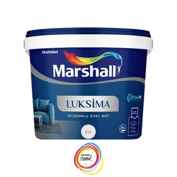 Marshall Luksima Özel Mat Silikonlu Yıkanabilir İç Cephe Boyası 7,5Lt