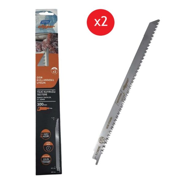 Norton Clipper Tilki Kuyruğu Ahşap Testeresi Paslanmaz 300mm 2Li Paket