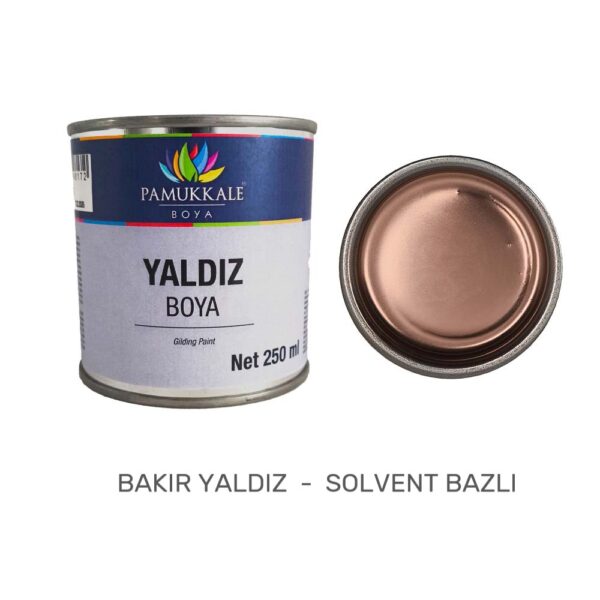 Pamukkale Solvent Bazlı Bakır Yaldız Boya 250ml