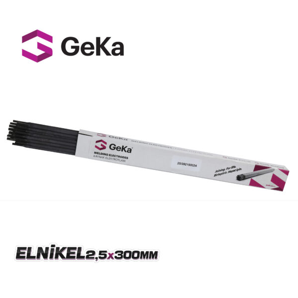 GEKA Elnikel Döküm Kaynak Elektrod 2,5x300mm 1 Adet