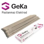 GEKA Paslanmaz Çelik İnox Kaynak Elektrod 2,5x250mm Elox R308L 80 Adet