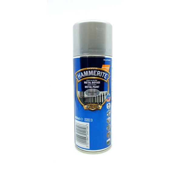 Hammerite Direk Pas Üstü Sprey Boya 400 ml Pürüzsüz Gümüş