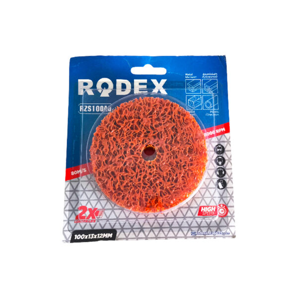 Rodex Rzs100Ao Turuncu Boya Pas Kazıma Metal Parlatma Diski 100Mm