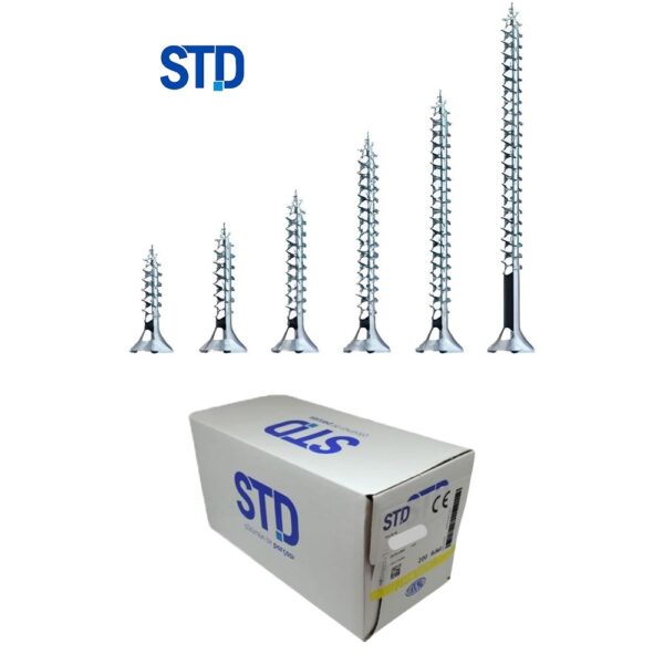 STD 3,5x50 Sunta Mdf Ahşap Vidası 500 Adet