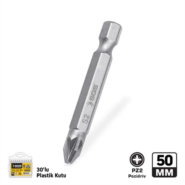 Sgs 3943 Sand-pro Yıldız Bits Uç Pz2x50mm