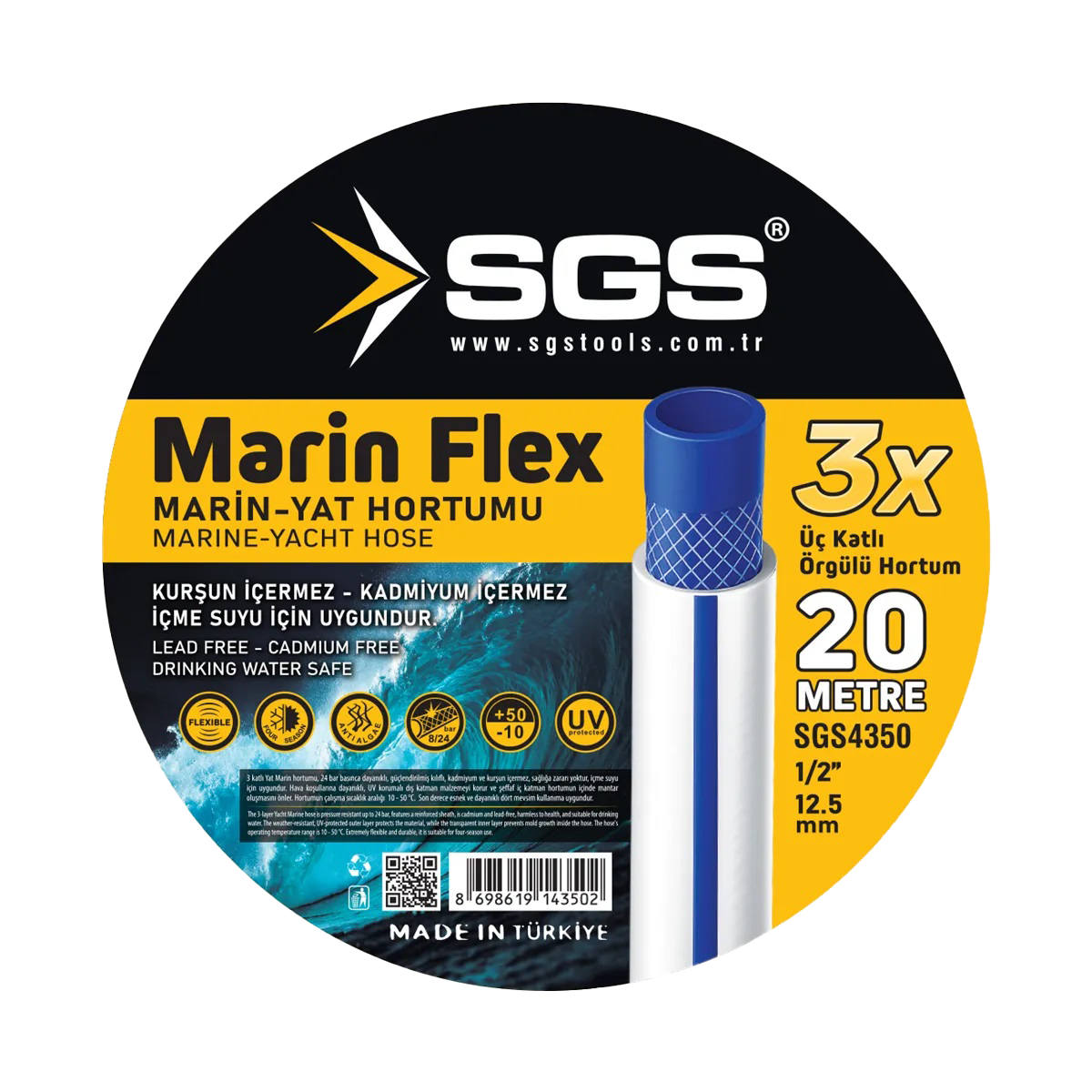 Sgs 4350 Marinflex 1/2 Bahçe &Amp; Yat Hortumu 20Mt 1 5992Sgs4350 1