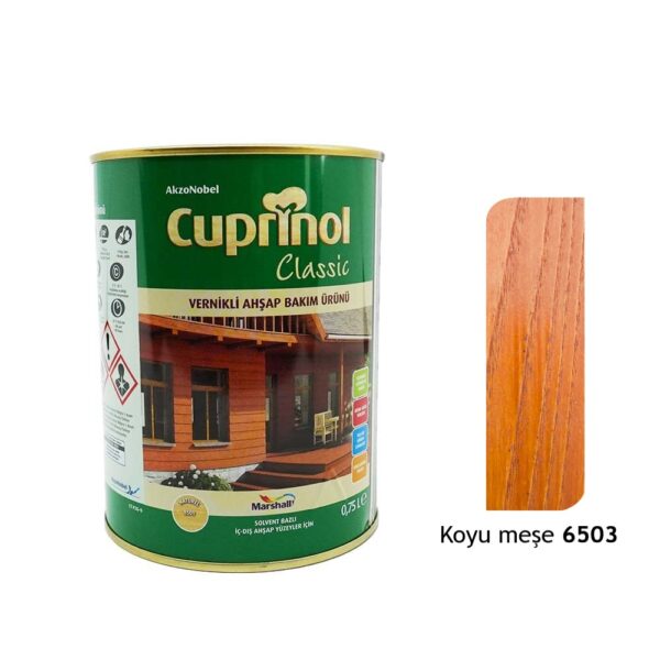 Cuprinol Classic Vernikli Ahşap Koruyucu 0,75 Lt Klasik Koyu Meşe 6503