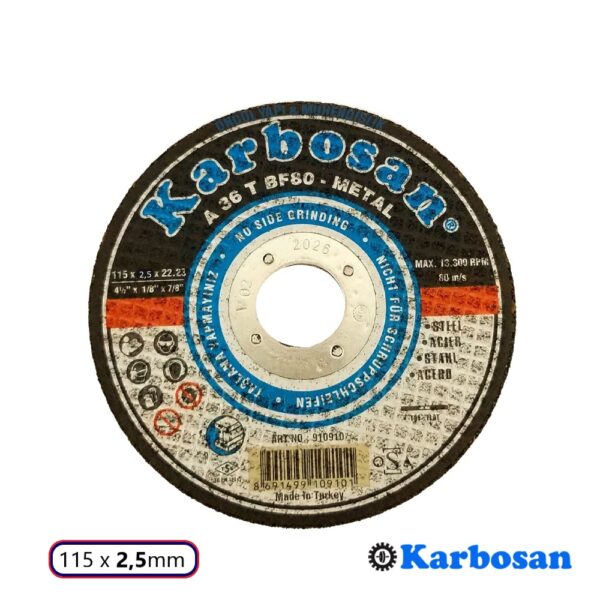 Karbosan NK Metal Kesici Disk 115x2,5mm