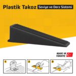 SGS Derz Seviye Tespit Klips Takozu Siyah 100'lü Paket