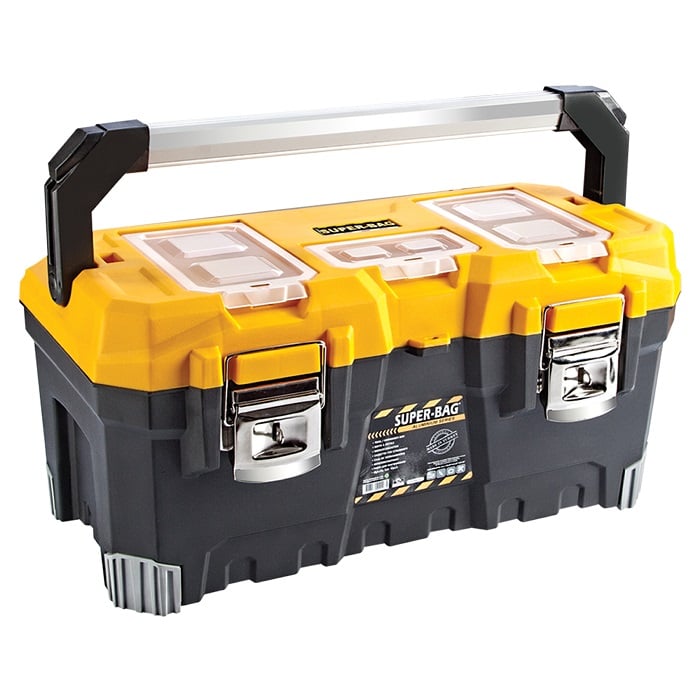 Asr-4017-Alumi̇nyum-Sapli-Takim-Çantasi Super Bag Asr-4017 Alüminyum Kulplu Takım Çantası – Metal Kilitli 22 İnç - Görsel 1