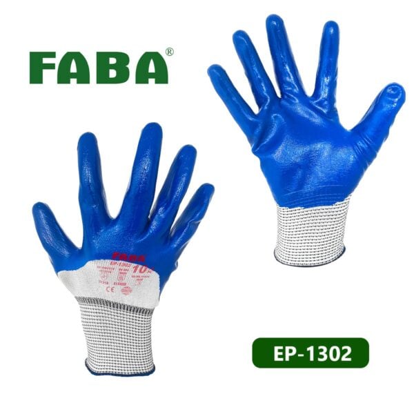 Faba Ep-1302 Nitril Kaplı Polyester Eldiven No:10/Xl